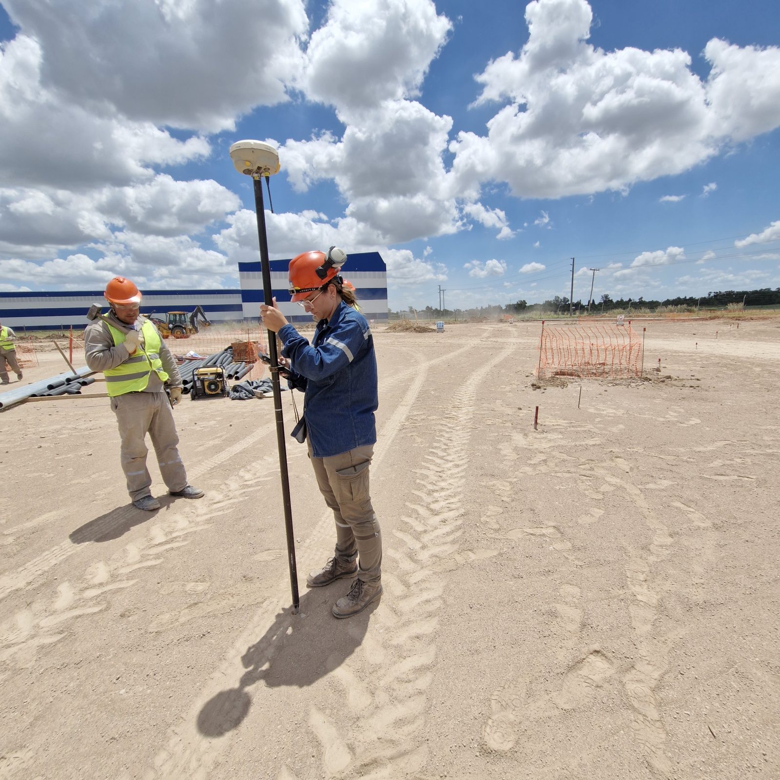 Relevamiento con GPS RTK en obra vial, AB Agrimensura